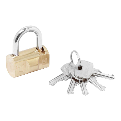 БУЛАТ ВС 1-О40 латунный 5кл. d=6мм Замок навесной от интернет площадки Гурумарт