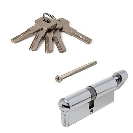 AVERS ZM-90-C-CR хром перф. кл/верт. 5кл. Цилиндровый механизм от интернет площадки Гурумарт