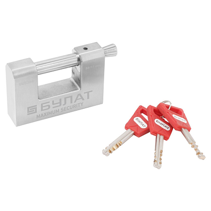 БУЛАТ ВС 3-К80 НС нержавеющая сталь 3кл. d=11мм Замок навесной   от интернет площадки Гурумарт