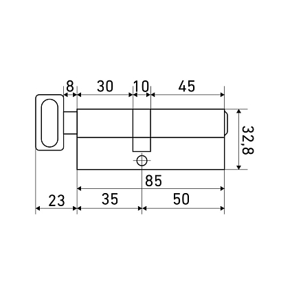 Стандарт MAX 85 (50х35В) SB 5кл перф.ключ/верт. Цилиндровый механизм от интернет площадки Гурумарт