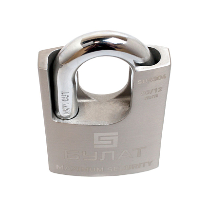 БУЛАТ ВС 3-У50 НС нержавеющая сталь 3кл. d=10мм Замок навесной   от интернет площадки Гурумарт