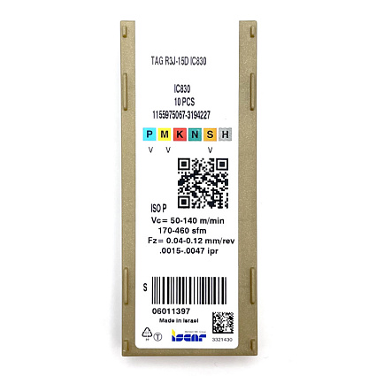 картинка Пластина канавочная TAG R3J-15D IC830 от магазина Гурумарт