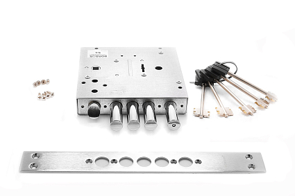Замок врезной сувальдный с защёлкой Border (Бордер) ЗВ9-8 МК4/15, 5 кл. Универсальный /77740 от интернет-площадки Гурумарт