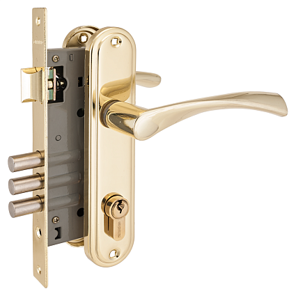 Замок врезной АЛЛЮР 103/3 GP ЛАТУНЬ от интернет-площадки Гурумарт