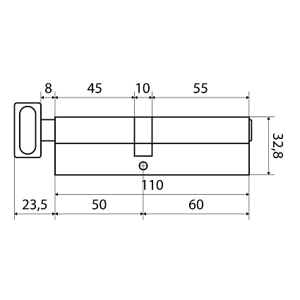 Стандарт MAX 110 (60х50В) SN 5кл перф.ключ/верт. Цилиндровый механизм от интернет площадки Гурумарт