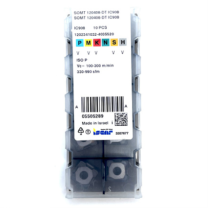 картинка Пластина для сверл SOMT 120408-DT IC908 от магазина Гурумарт