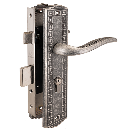 Замок врезной АЛЛЮР АРТ ЗВ4-70.06 AS СОСТАРЕННОЕ СЕРЕБРО от интернет-площадки Гурумарт