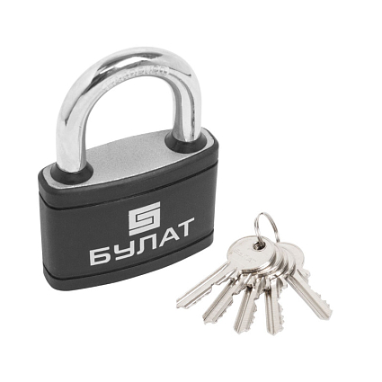 БУЛАТ ВС 367 ПЛ чугунный в пластике 5кл. d=12мм Замок навесной   от интернет площадки Гурумарт