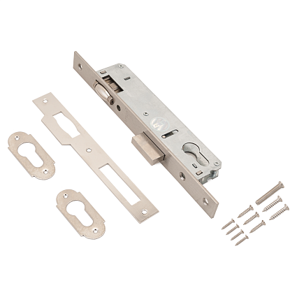 Апекс 7300-25-R-NIS мат. никель 25мм ролик.зщ под ц/м Замок врезной б/руч от интернет площадки Гурумарт