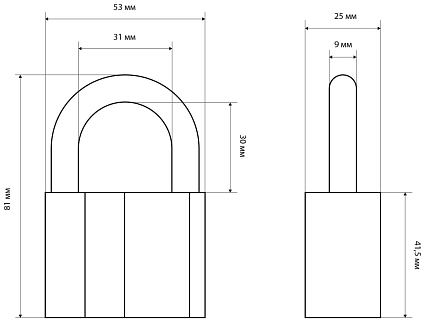 СТАНДАРТ AL-760 d9мм ЕВРОПАКЕТ Замок навесной от интернет площадки Гурумарт