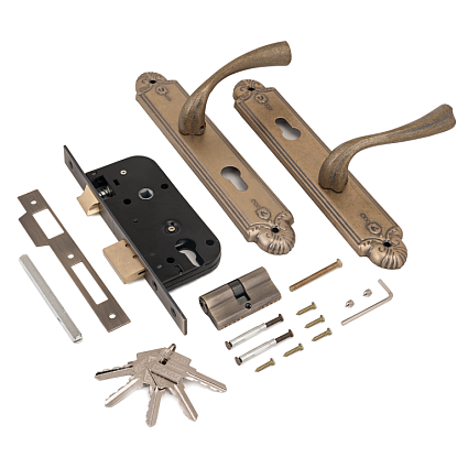 Замок врезной АЛЛЮР АРТ ЗВ4-70.07 OB СОСТАРЕННАЯ БРОНЗА от интернет-площадки Гурумарт