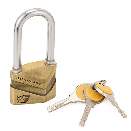 АВАНГАРД ВС2Д-50 ДИСКО Bronze/Бронза длинная дужка d8мм Замок навесной от интернет площадки Гурумарт