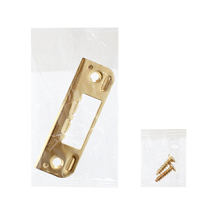 Ответная планка АЛЛЮР 045 PB ЗОЛОТО ДЛЯ ФИНСКИХ ДВЕРЕЙ от интернет-площадки Гурумарт