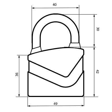 АВАНГАРД ВС2Д-50 ДИСКО красный d8мм Замок навесной   от интернет площадки Гурумарт