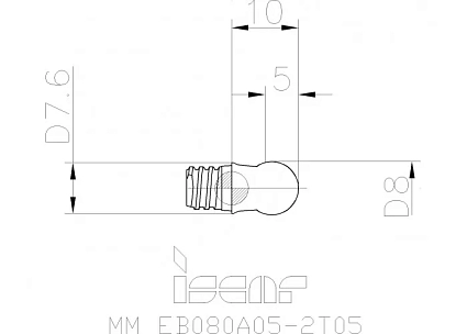 картинка Головка фрезерная MM EB080A05-2T05 IC908 от магазина Гурумарт
