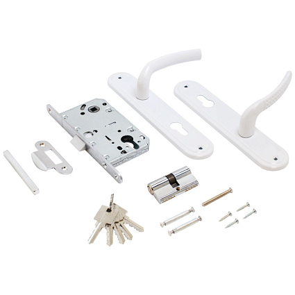Замок врезной АЛЛЮР ЗВ 7-132/85 WW БЕЛЫЙ от интернет-площадки Гурумарт