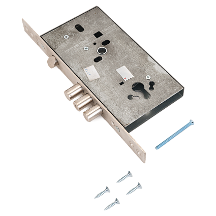 Замок врезной ЭЛЬБОР 1.01.23.0.0 ЛАЗУРИТ Б/МЕХ.Б/О, М/О 85ММ от интернет-площадки Гурумарт