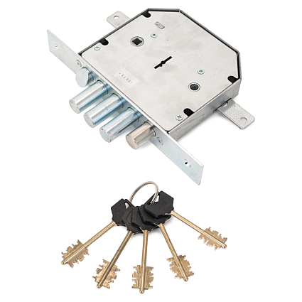 Замок врезной ЭЛЬБОР REX 3.10 5 КЛ ЛЕВ. Б/О С/Т (1.06.42.5) от интернет-площадки Гурумарт