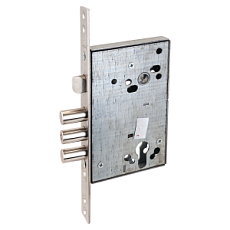 Замок врезной ЭЛЬБОР 1.01.27.0.0 ЛАЗУРИТ Б/О НИКЕЛЬ ПОД Ц/МЕХ ЗЩ М/О 85 от интнрнет-магазина Замки-НТ