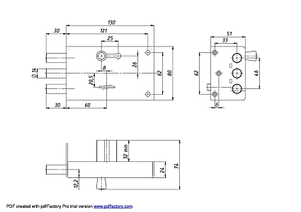 Замок накладной Сенат ЗНС3-5 5кл б/о Соболь 130 от интернет площадки Гурумарт