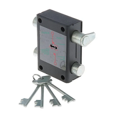 Замок дверной накладной РИФ-1 гаражный для металлических дверей от интернет площадки Гурумарт  