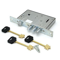 Замок врезной ЭЛЬБОР REX 1.7 3 КЛ Б/О (1.04.27.5), М/О 85ММ от интнрнет-магазина Замки-НТ