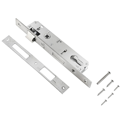 БУЛАТ ЗВ 4-1.20.85.23.08 нерж. сталь 20мм под ц/м, м/о 85 мм Замок врезной б/руч   от интернет площадки Гурумарт