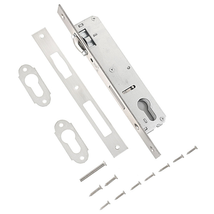 БУЛАТ ЗВ 5-1.20.00.23.08 нерж. сталь 20мм ролик.зщ под ц/м Замок врезной б/руч   от интернет площадки Гурумарт