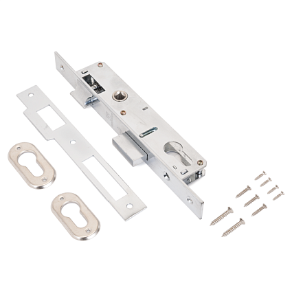 АЛЛЮР 7011-20 СР хром узкопроф с защ. б/мех.Замок врезной б/руч  от интернет площадки Гурумарт