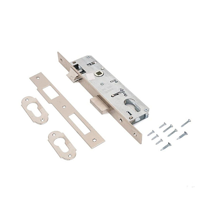 KALE 153 25mm W/B никель б/мех.секр., м/о 85мм Замок врезной б/руч от интернет площадки Гурумарт