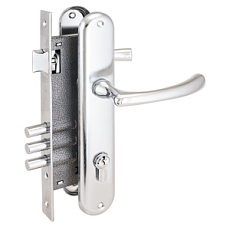 Замок врезной АЛЛЮР 0221 CP ХРОМ от интнрнет-магазина Замки-НТ