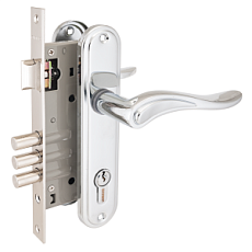 Замок врезной АЛЛЮР 102/3 CP ХРОМ от интнрнет-магазина Замки-НТ