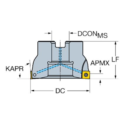 картинка Фреза торцевая CoroMill® 490-080Q27-14M от магазина Гурумарт