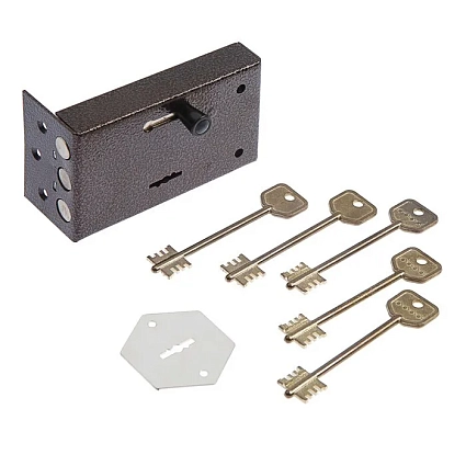 Замок накладной Сенат ЗНС3-5 5кл б/о Соболь 130 от интернет площадки Гурумарт