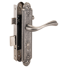 Замок врезной АЛЛЮР АРТ ЗВ4-70.07 AS СОСТАРЕННОЕ СЕРЕБРО от интнрнет-магазина Замки-НТ