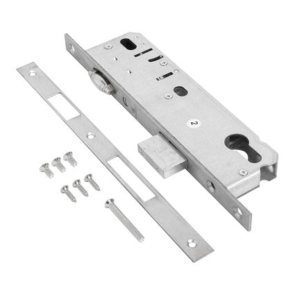 БУЛАТ ЗВ 5-1.35.00.16.08 нерж. сталь 35мм рол.зщ с/о, под ц/м Замок врезной б/руч   от интернет площадки Гурумарт